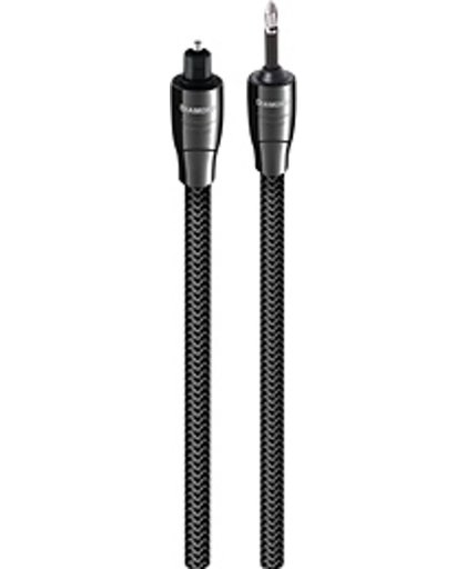 AudioQuest 1.5m Diamond OptiLink 1.5m Mini-TOSLINK TOSLINK Zwart Glasvezel kabel