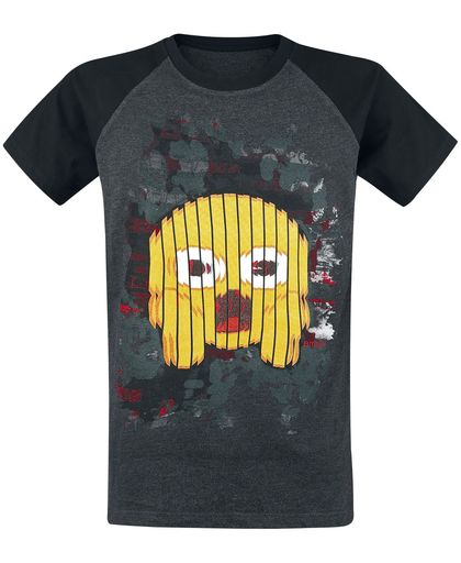 Emoji Schrei T-shirt antraciet-zwart