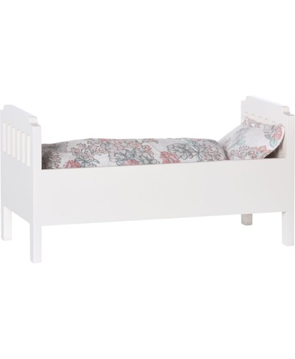 Maileg, bed, small, off white.