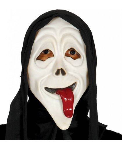 Scream Masker met tong capuchon volledig