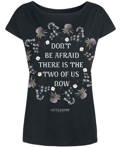 Outlander Don&apos;t Be Afraid Girls shirt zwart