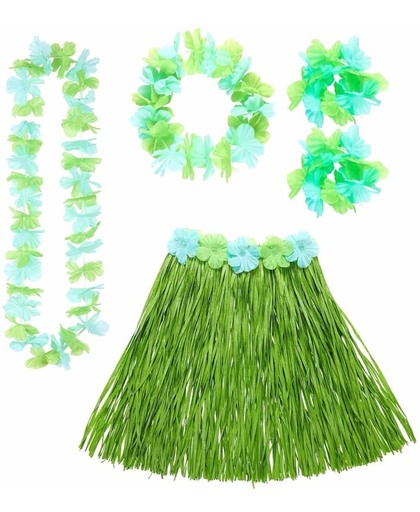 Groene Hawaii verkleedset voor dames