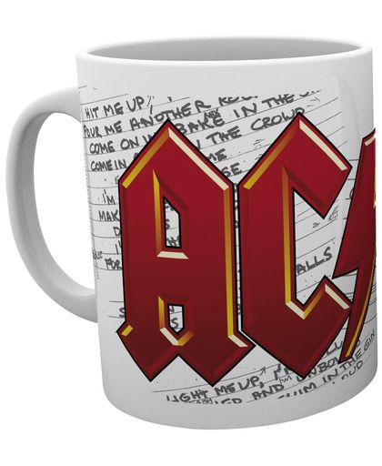 AC/DC Logo and Lyrics Mok wit