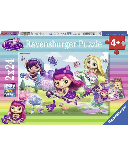 Ravensburger puzzel Little Charmers - Twee puzzels - 24 stukjes - kinderpuzzel
