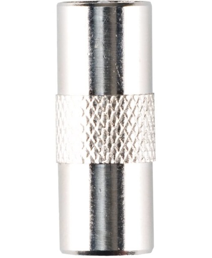 Bandridge Antenna Coupler Coax Vrouwplug (IEC) Coax Vrouwplug (IEC) Chroom kabeladapter/verloopstukje