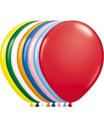 Ballonnen gemengde kleuren metallic 30cm 50stuks