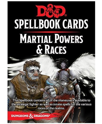D&D Spellbook Cards: Martial Powers & Races (61 Cards)