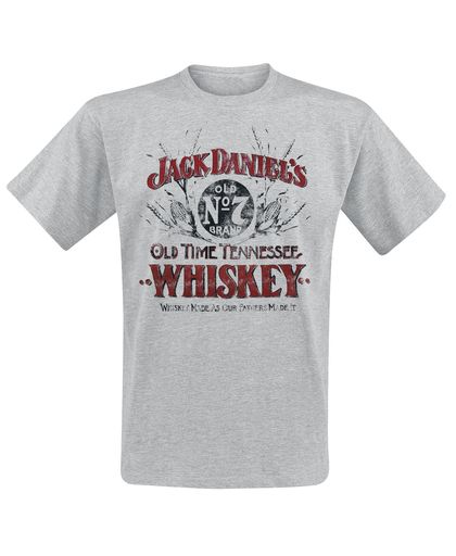 Jack Daniel&apos;s Old Time Tennessee T-shirt grijs gemêleerd