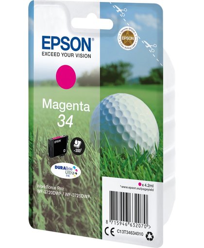 Epson C13T34634010 inktcartridge Magenta 4,2 ml 300 pagina's