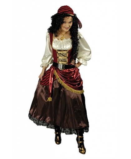 Luxe piraten jurk met bandana 36/38