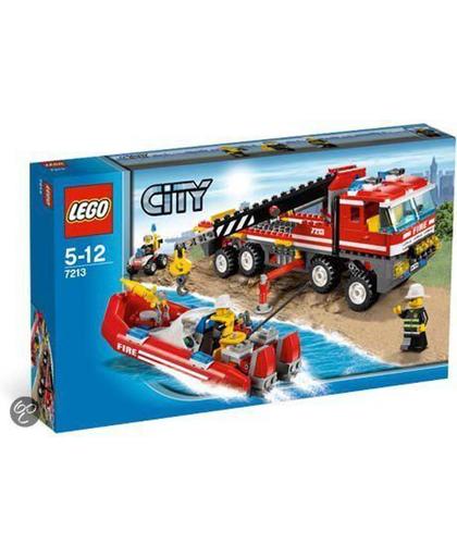 LEGO City Off-road brandweerwagen en brandweerboot - 7213