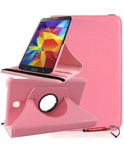 Licht roze 360 graden draaibare tablethoes Galaxy Tab 4 7.0