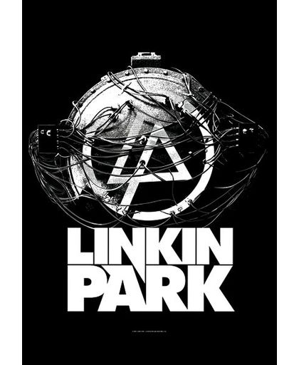 Linkin Park Atomic Age Vlag zwart-wit
