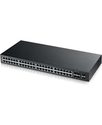 ZyXEL GS2210-48 Unmanaged L2 Gigabit Ethernet (10/100/1000) 1U Zwart