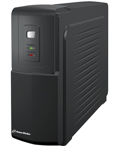 BlueWalker PowerWalker VFD 600 600VA 2AC outlet(s) Toren Zwart UPS