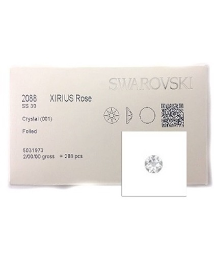 Swarovski 2088 Xirius Rose SS30 Crystal Foiled