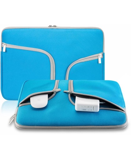 Macbook Sleeve Voor MacBook Air 11 inch - Laptoptas - Laptop Sleeve met rits - Turquoise