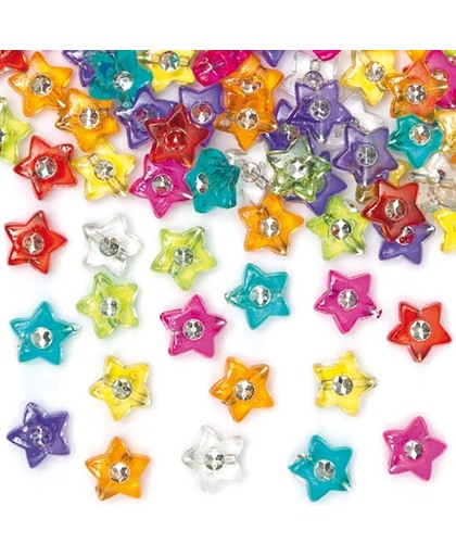 Stervormige kralen met edelstenen - creatieve ster knutselpakket/kralenset voor kinderen en volwassen voor armband en sieraden maken (300 stuks)