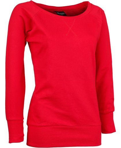 Urban Classics Ladies Boat Neck Sweater Girls trui rood