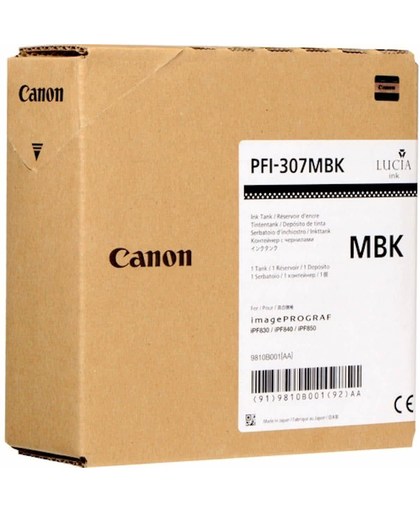Canon PFI-307MBK 330ml Zwart inktcartridge