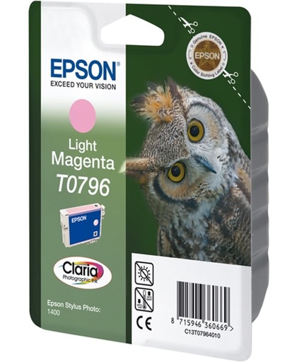Epson inktpatroon Light Magenta T0796 Claria Photographic Ink inktcartridge