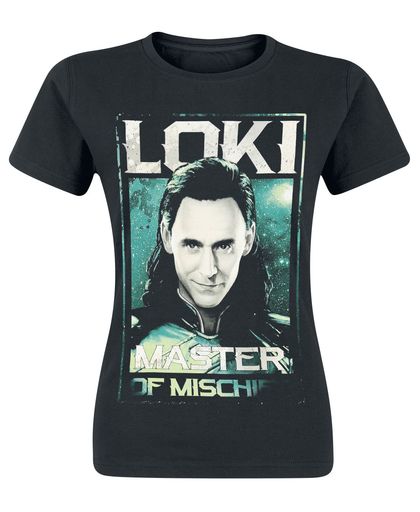 Thor Ragnarok - Loki - Master Of Mischief Girls shirt zwart
