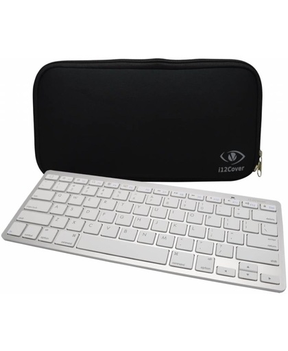 Mac Keyboard Sleeve | Hoes voor Bluetooth Apple Keyboard of i12Cover Keyboard, ook voor andere merken te gebruiken, max. maat keyboard 29.0 x 14.0 cm, zwart , merk i12Cover