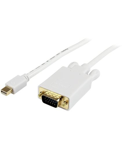 StarTech.com 91 cm lange Mini DisplayPort-naar-VGA-adapterconverterkabel mDP-naar-VGA 1920x1200 wit