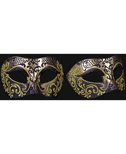 Venetiaans barok oogmasker goud zwart