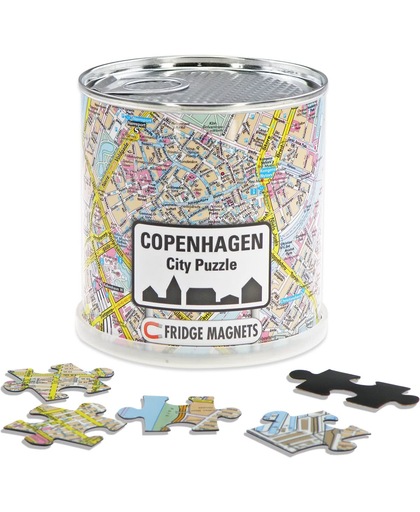City Puzzle Kopenhagen - Puzzel - Magnetisch - 100 puzzelstukjes