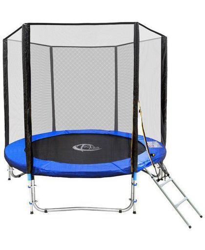 Tectake trampoline 244 cm met veiligheidsnet en ladder - Trampoline