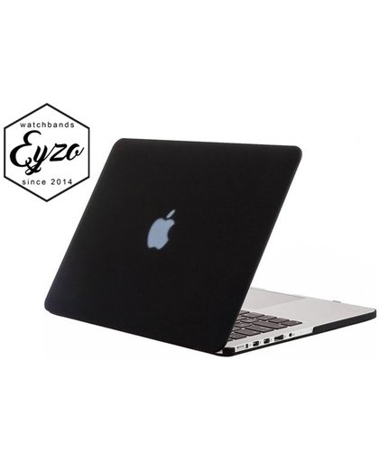 Hardcover Case Voor Apple Macbook Air 11 Inch 2016/2017 (Retina/Touchbar) - Rubber Crystal Hardshell Hard Case Cover Hoes - Laptop Sleeve - Mat Zwart