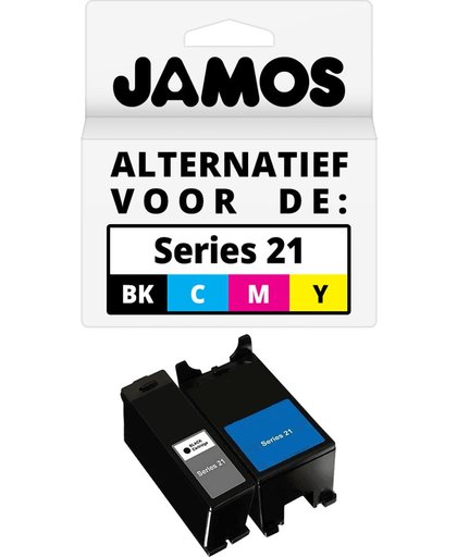 JAMOS - Inktcartridges / Alternatief voor de Dell Series 21/22/23/24 Zwart & Kleur Voordeelset