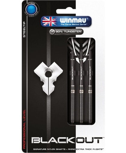 Winmau Blackout steeltip dartpijlen 26gr