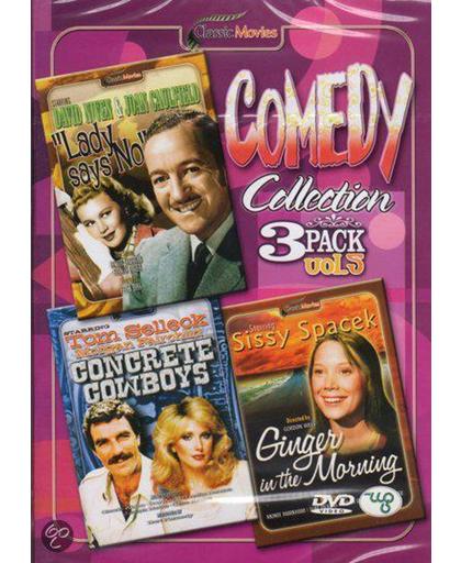 Comedy Collection vol. 5 bevat de films: Lady Says No, Concrete Cowboys en Ginger in the Morning.