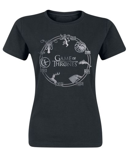 Game of Thrones Circle Logo Girls shirt zwart