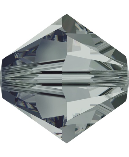 Swarovski 5328 Xilion Facet kraal 4mm Crystal Black Diamond