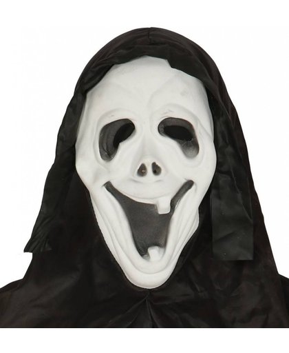 Scream Masker met lach en capuchon volledig