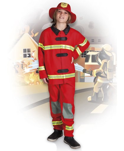 Kinderkostuum Fire chief (7-9 jaar)