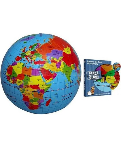 Carly Toys Maxi Globe - Opblaarbare Wereldbol - 50 cm