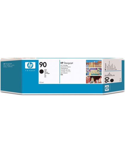HP 90 zwarte DesignJet , 775 ml inktcartridge