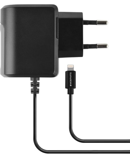 Mobiparts Lightning Wall Charger Black 2.4A voor Apple