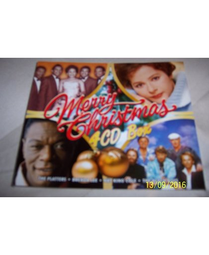 Merry christmas 4 cd box - Platters/Brenda Lee/Nat King Cole/Beach Boys
