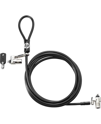 HP dubbelzijdig kabelslot met sleutel, 10 mm