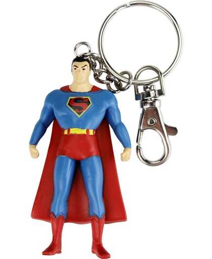 DC Comics - Superman Sleutelhanger - 7,5 cm - buigbaar en poseerbaar!
