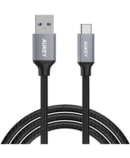 Aukey USB 3.0 to USB-C Gevlochten kabel