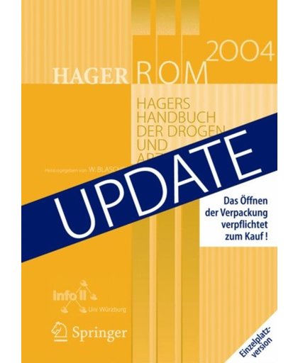 Hagerrom 2004. Hagers Handbuch Der Drogen Und Arzneistoffe.