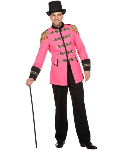 Roze circus directeur jas voor heren - Toppers 2018 jas roze voor heren 54 (XL)