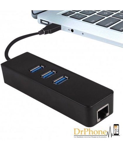 DrPhone 1000Mbps Ethernet USB 3 Poort - LAN Netwerk Adapter Surface Pro 4 / 3 / Macbook Pro / Air Retina / Windows 10 etc