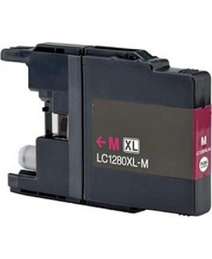 Brother LC1280M (LC-1280M) inktcartridge magenta huismerk